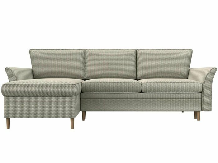 Угловой диван-кровать София серо-бежевого цвета левый угол - купить Угловые диваны по цене 59999.0