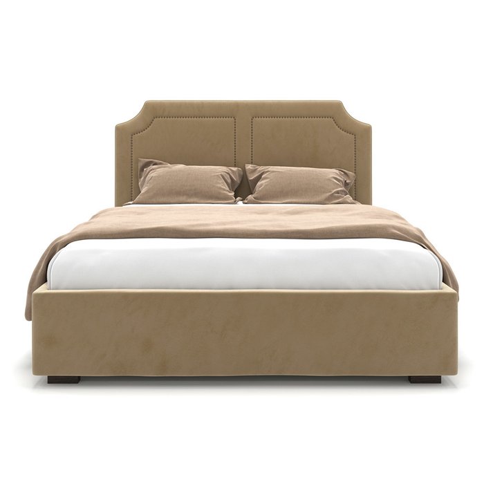 Кровать Kimberly бежевого цвета с подъемным механизмом 180х200 - лучшие Кровати для спальни в INMYROOM