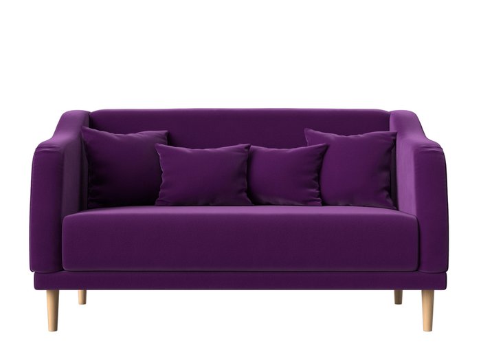 Прямой диван Киото фиолетового цвета - купить Прямые диваны по цене 25990.0