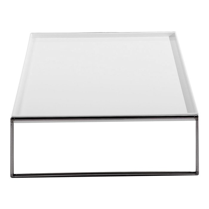 Журнальный столик Trays глянцево-белого цвета большой - купить Журнальные столики по цене 105358.0