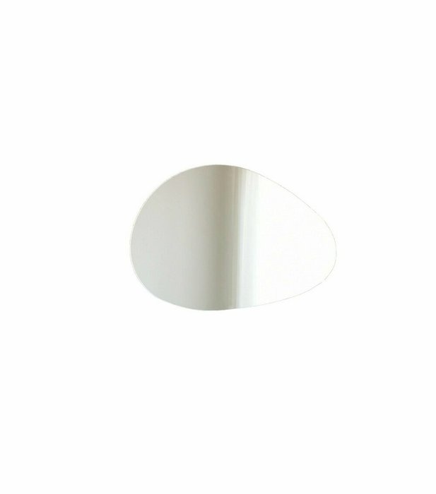 Настенное зеркало 50х76 с основанием белого цвета