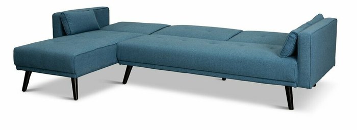 Угловой диван-кровать Calobro синего цвета - лучшие Угловые диваны в INMYROOM