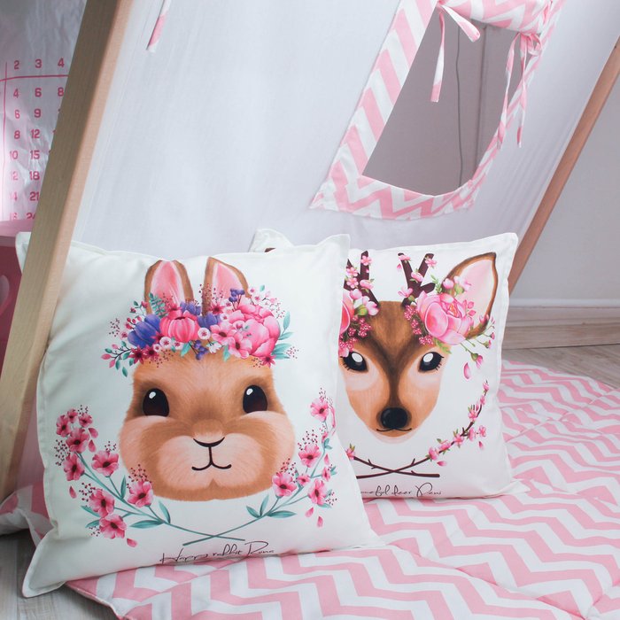 Подушка "Cute Bunny" - купить Аксессуары и текстиль для игровых домиков по цене 1190.0