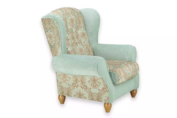 Кресло Ланкастер голубого цвета - купить Интерьерные кресла по цене 41310.0
