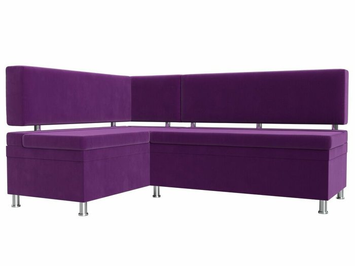 Угловой диван Стайл фиолетового цвета левый угол