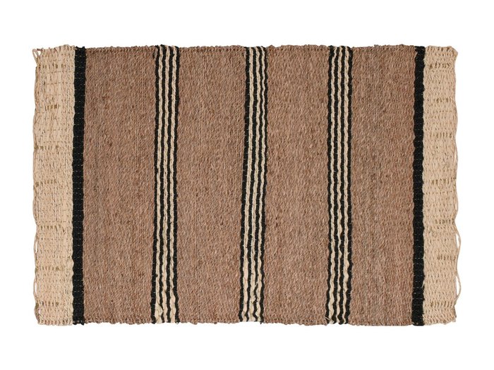 Коврик плетеный Rug коричневого цвета