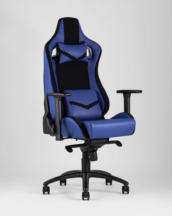 Кресло спортивное Top Chairs Racer Premium синего цвета - купить Офисные кресла по цене 28690.0