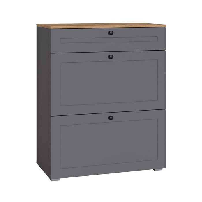 Тумба для обуви Остин графитового цвета Тумба для обуви Остин графитового цвета