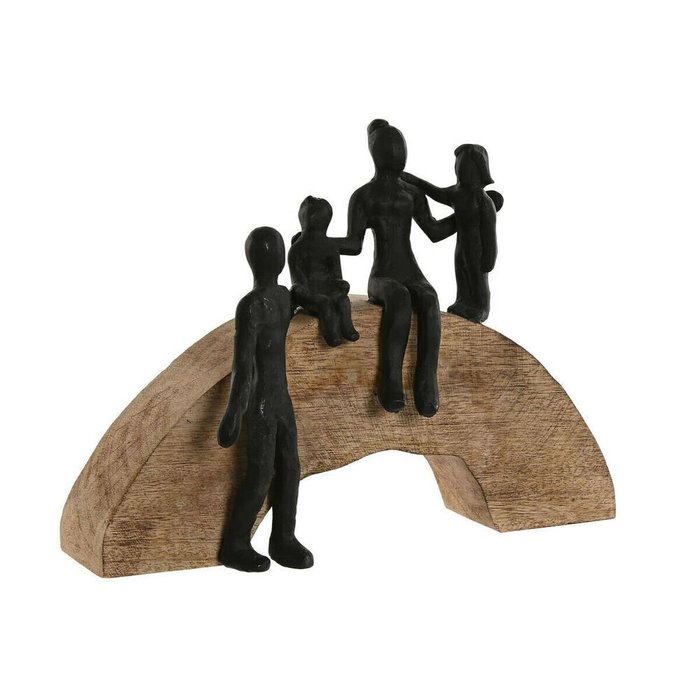 Декоративная фигура Коричневый Чёрный Семья 26,5 x 9 x 20 cm