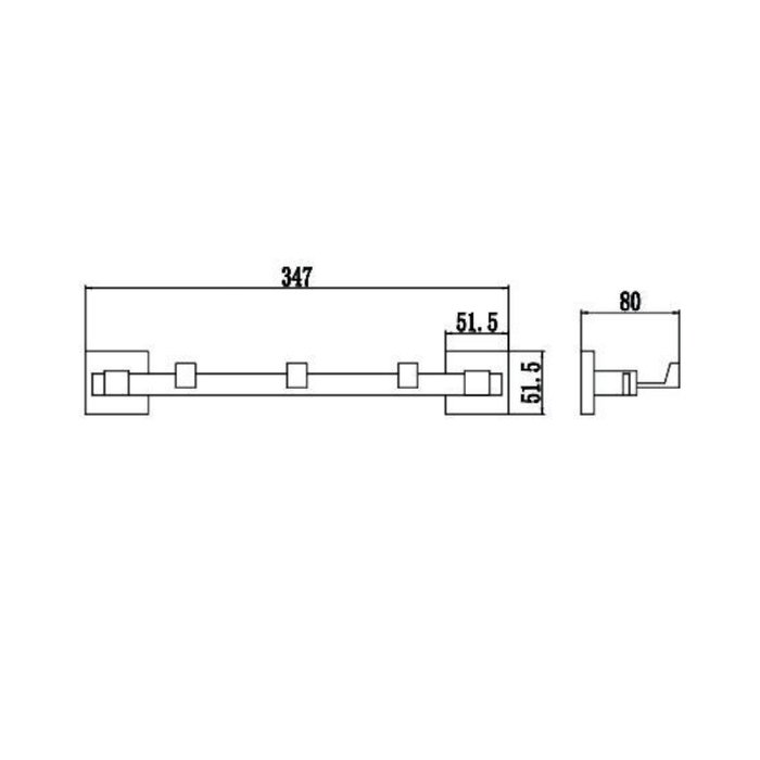 Планка с крючками Savol S-06573C, бронза - купить Держатели для полотенец по цене 5446