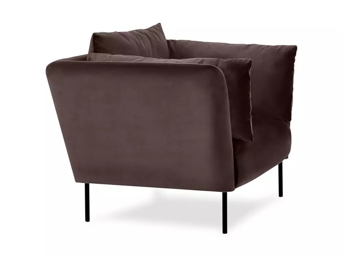 Кресло Copenhagen в обивке из велюра темно-коричневого цвета - лучшие Интерьерные кресла в INMYROOM