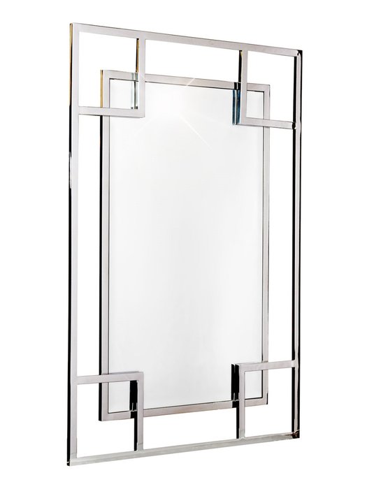Настенное зеркало в металлической раме Hi-Tech - купить Настенные зеркала по цене 35500.0