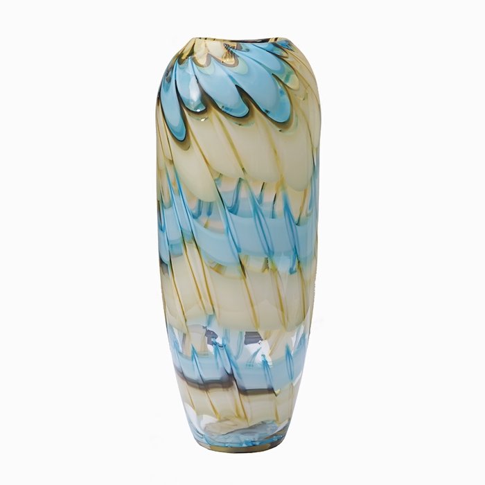 Ваза Garda Decor из стекла с разводами разных цветов  - купить Вазы  по цене 1840.0