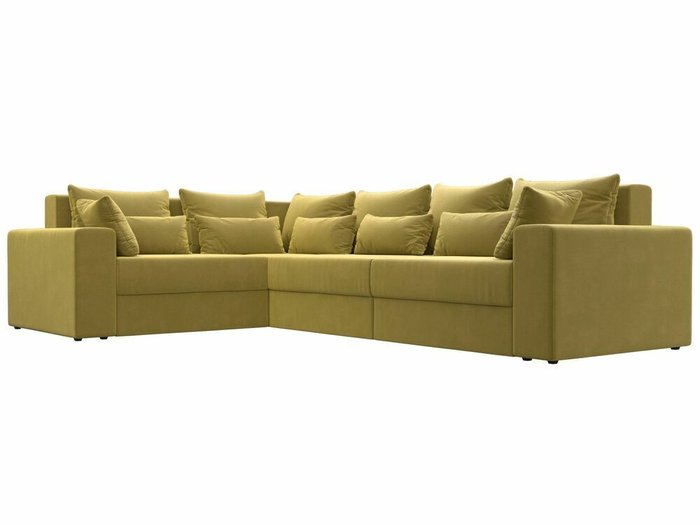 Угловой диван-кровать Майами Long желтого цвета левый угол - лучшие Угловые диваны в INMYROOM