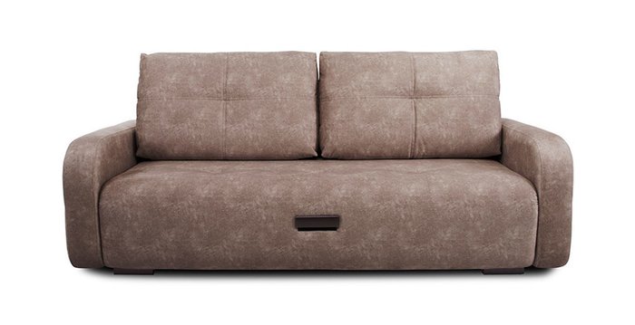 Прямой диван-кровать Энио коричневого цвета 