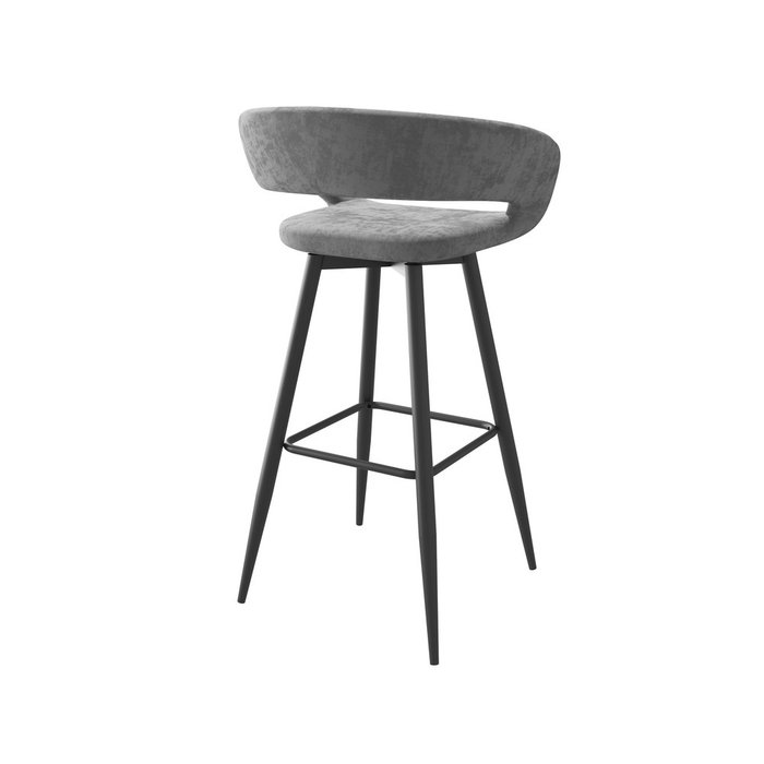 Полубарный стул Барни серого цвета - купить Барные стулья по цене 8990.0
