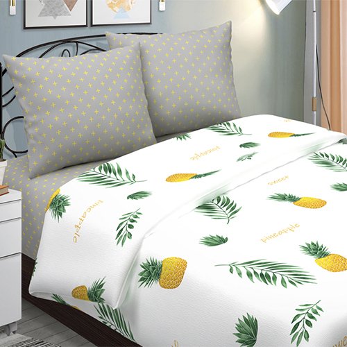 КПБ 'Insight' 2,0 спальный с европростыней, поплин, 100% хлопок, пл. 118 гр./кв.м., 'Пинаколада белый' - купить Комплекты постельного белья по цене 3710