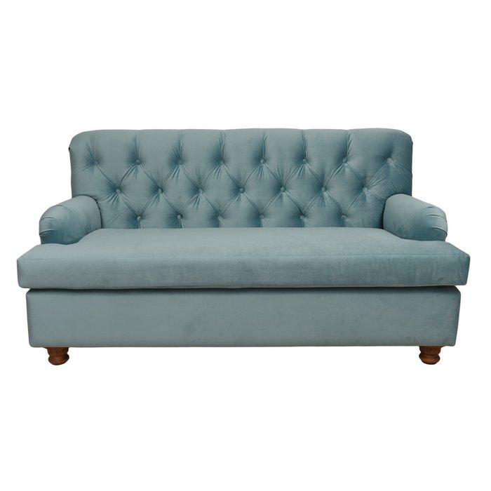Каркасный диван бирюзового цвета - купить Прямые диваны по цене 50830.0