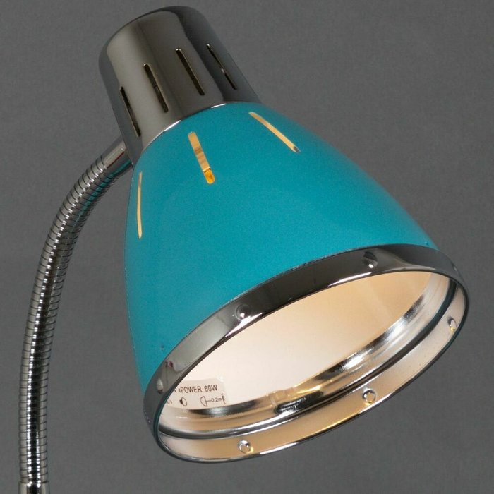 Настольная лампа 02155-0.7-01 BL (металл, цвет синий) - лучшие Рабочие лампы в INMYROOM
