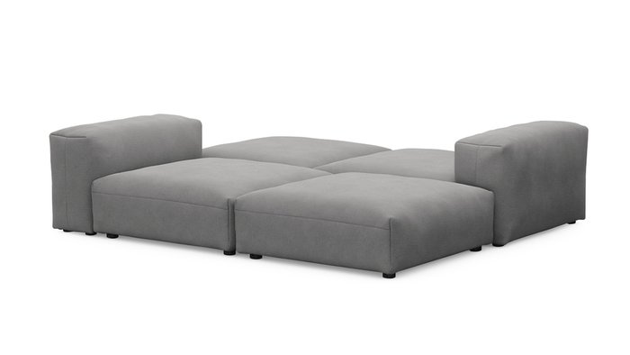 Прямой диван Фиджи серого цвета - купить Прямые диваны по цене 68000.0