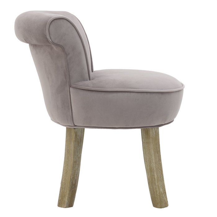 Кресло серо-розового цвета на деревянных ножках - лучшие Интерьерные кресла в INMYROOM