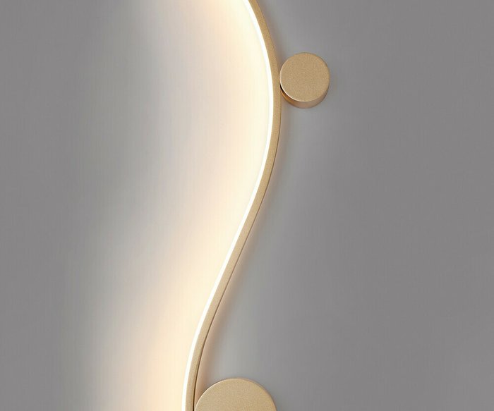 Бра Фальте золото (правое) w20 h80 Led 15W (3000K) - купить Бра и настенные светильники по цене 3450.0
