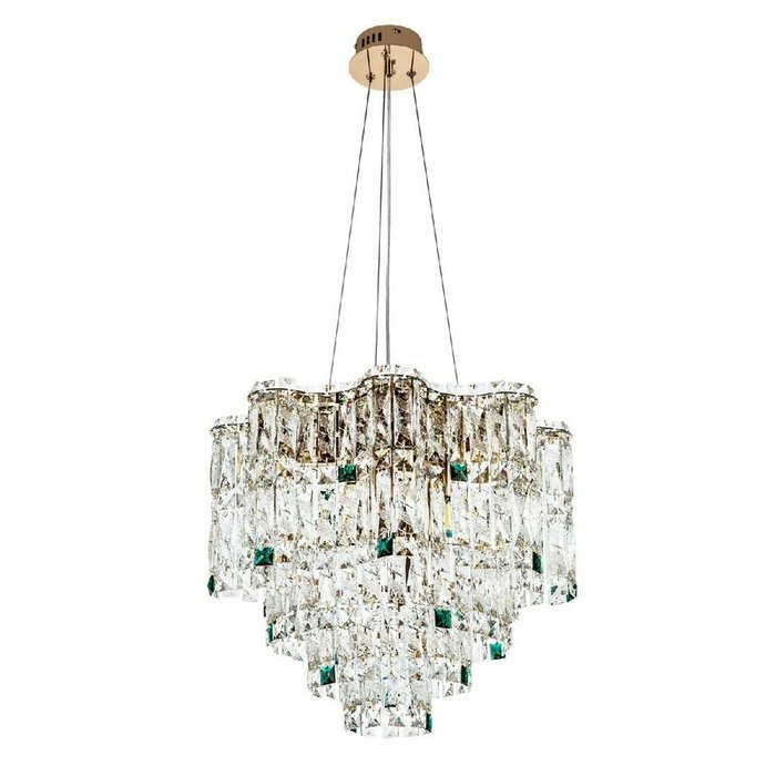 Подвесная люстра ML.2315.9 GD (хрусталь, цвет прозрачный) Подвесная люстра ML.2315.9 GD (хрусталь, цвет прозрачный)