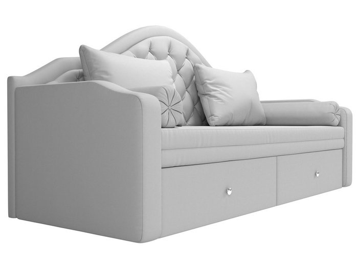 Диван-кровать Сойер белого цвета (экокожа) - лучшие Прямые диваны в INMYROOM