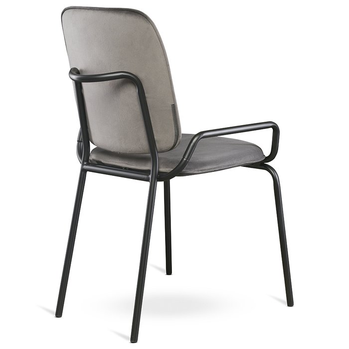 Стул Ror double frame серо-черного цвета - лучшие Обеденные стулья в INMYROOM