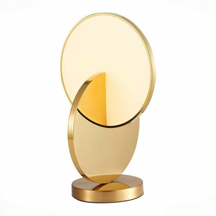 Прикроватная лампа ST-Luce Золотистый/Белый Золотистый LED 1*14W 3000K Eclisse - лучшие Настольные лампы в INMYROOM