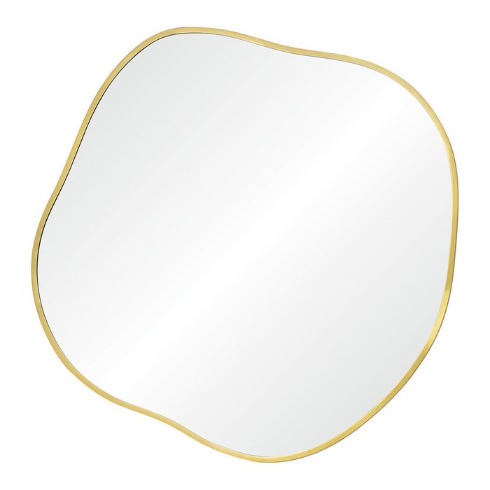 Настенное зеркало Organic L в раме золотого цвета