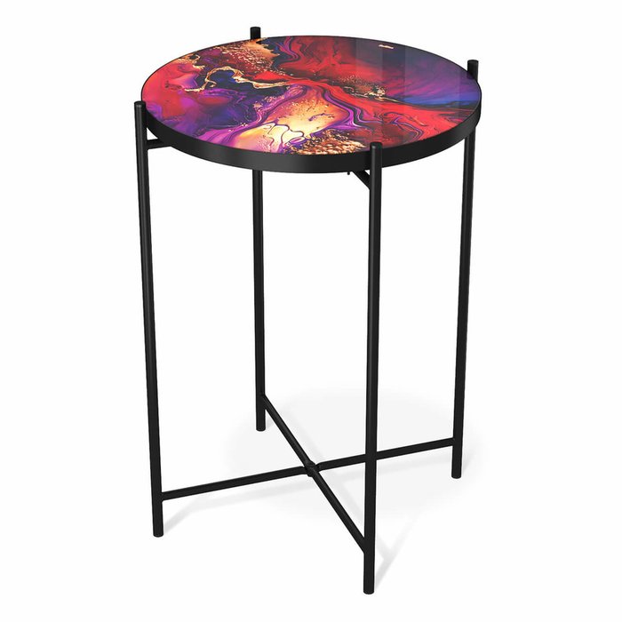 Столик журнальный Cosmic красно-фиолетового цвета - купить Кофейные столики по цене 7090.0