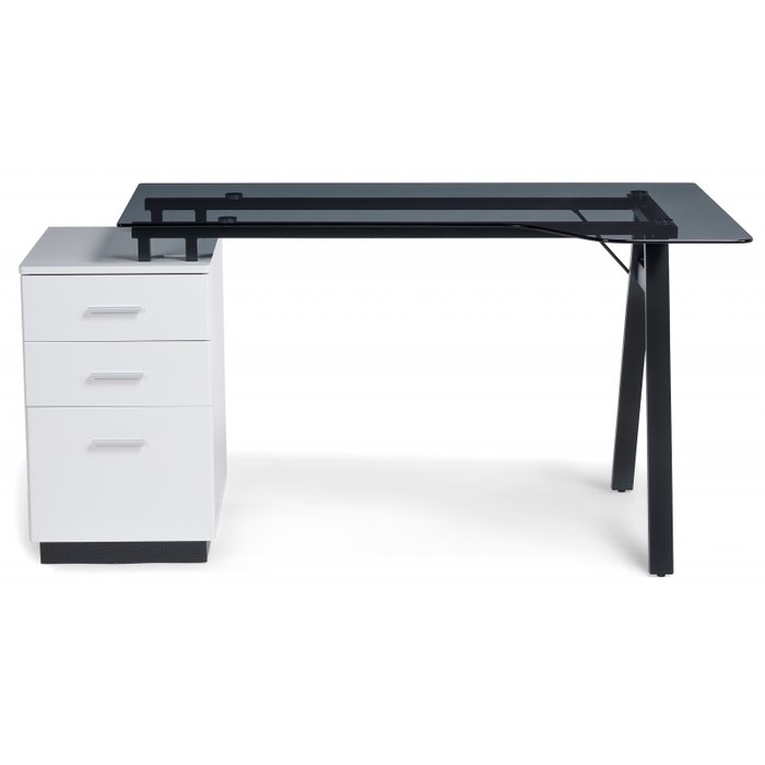 Письменный стол Torvi черно-белого цвета - лучшие Письменные столы в INMYROOM
