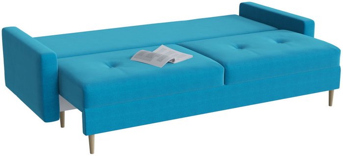 Диван-кровать Белфаст Azur голубого цвета - лучшие Прямые диваны в INMYROOM