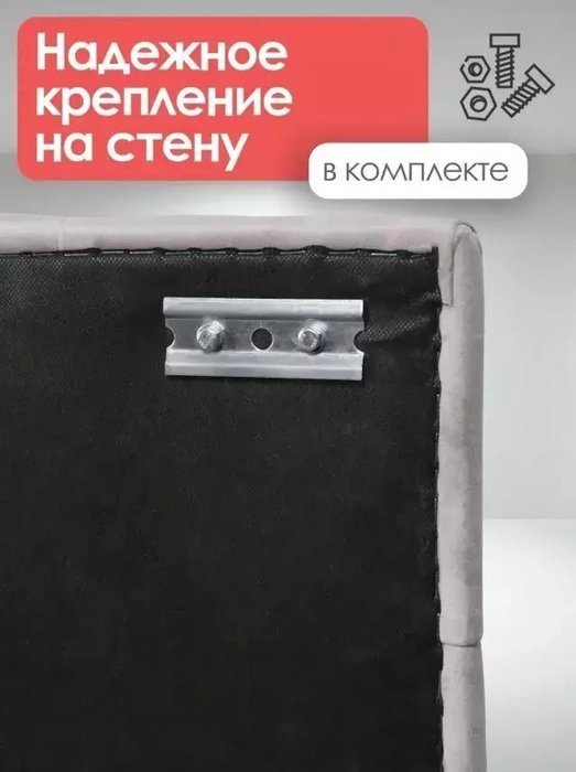 Вешалка настенная Бланка серого цвета - купить Настенные вешалки по цене 11360.0