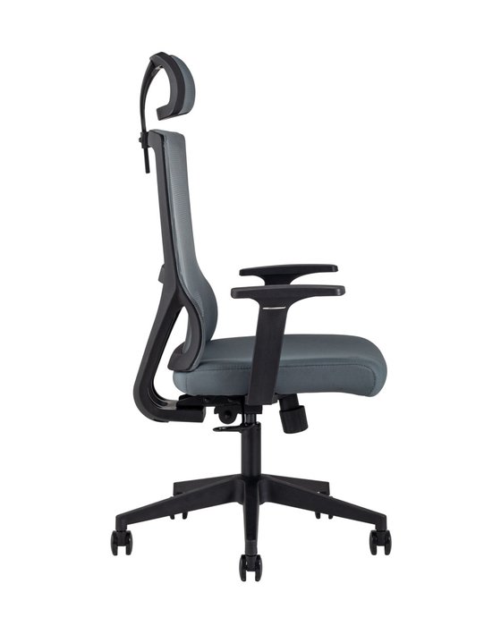 Кресло руководителя Top Chairs Local серого цвета - лучшие Офисные кресла в INMYROOM
