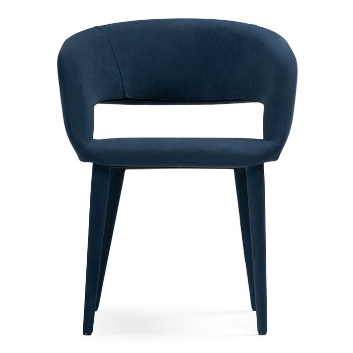 Стул с подлокотниками Торган темно-синего цвета - купить Обеденные стулья по цене 9470.0