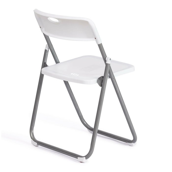 Стул складной Folder бело-серого цвета - лучшие Обеденные стулья в INMYROOM