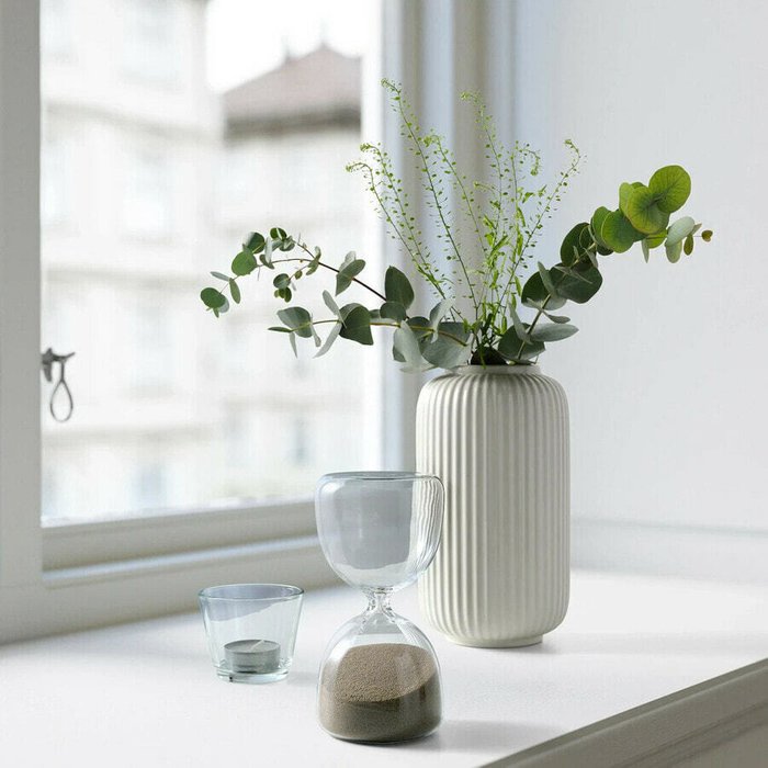 Декоративные песочные часы, прозрачное стекло/песочный цвет, 15 см - купить Фигуры и статуэтки по цене 3281.0