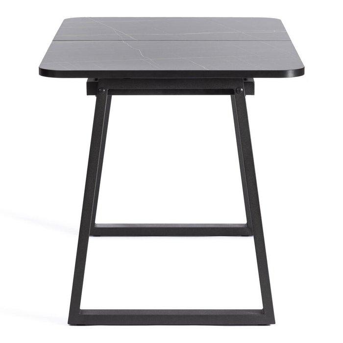 Раздвижной обеденный стол Maltido черного цвета - купить Обеденные столы по цене 22070.0