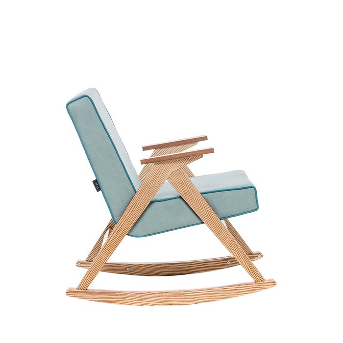 Кресло-качалка Вест бирюзового цвета - лучшие Интерьерные кресла в INMYROOM