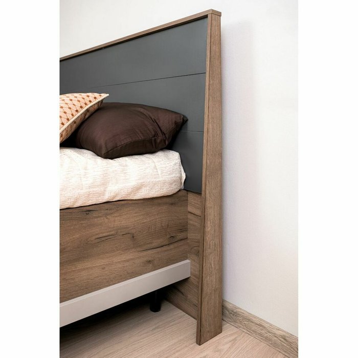 Кровать Кара 180х200 коричневого цвета с ортопедическим основанием - купить Кровати для спальни по цене 22732.0