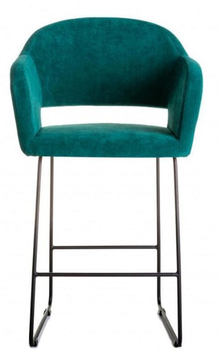 Кресло полубарное Oscar зеленого цвета - лучшие Барные стулья в INMYROOM