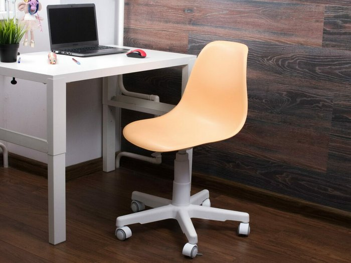 Кресло Смузи персиково-белого цвета - купить Офисные кресла по цене 5990.0