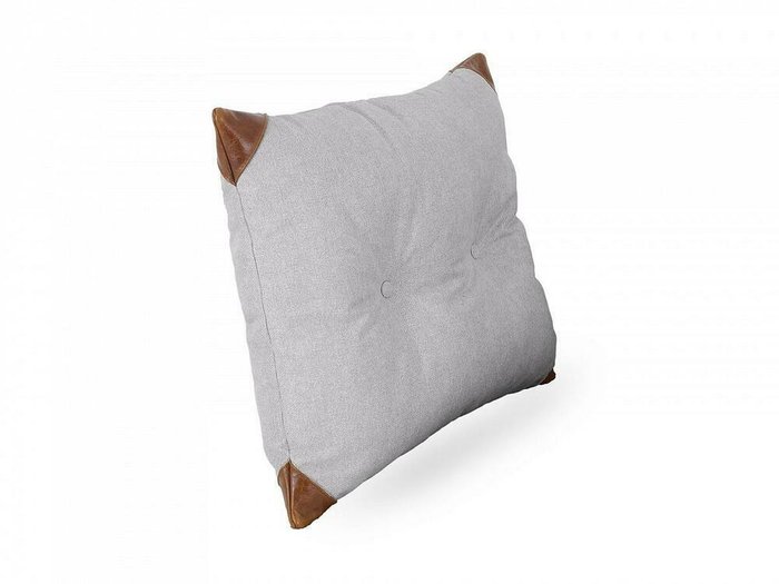 Подушка Chesterfield 60х60 светло-серого цвета - купить Декоративные подушки по цене 4200.0