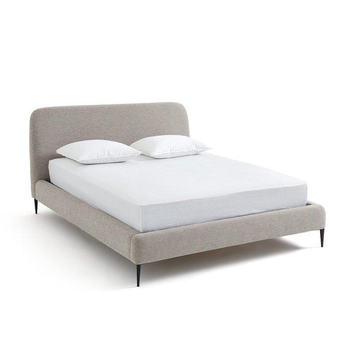 Кровать Oscar 180x200 серого цвета без подъемного механизма