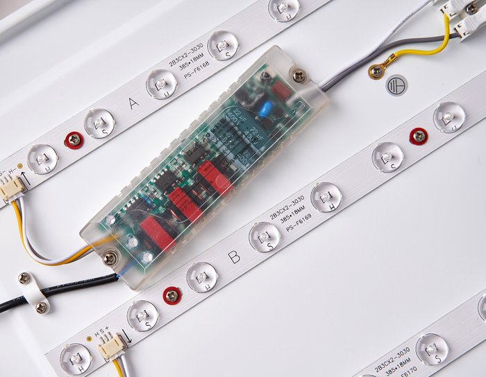 Накладной светильник Orbital Crystal FF76 (пластик, цвет белый) - купить Потолочные светильники по цене 11630