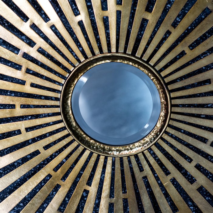 Декоративное настенное зеркало Детройт бронзового цвета - купить Настенные зеркала по цене 33000.0