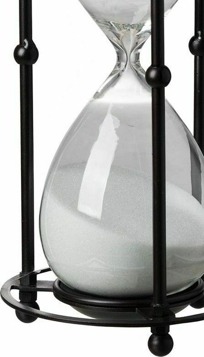 Песочные часы прозрачно-черного цвета - купить Фигуры и статуэтки по цене 7000.0