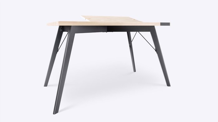 Стол стандартный Tabula Sense Light Birch black - купить Офисные столы по цене 59900.0